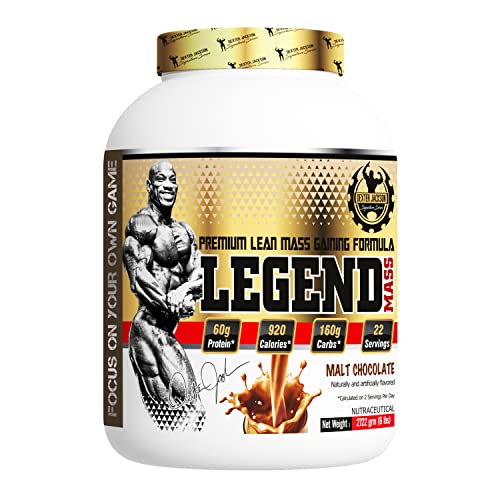 Image of Dexter Jackson Legend Mass - Premium Lean Mass Gaining Formula | Malt Chocolate Flavor | 2722g, 6 lbs - Gain Muscle Mass Efficiently!