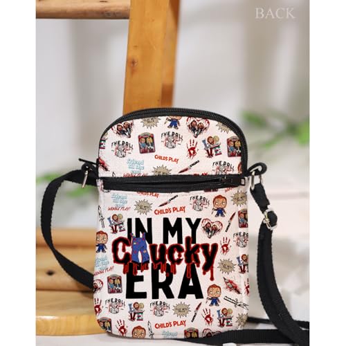 MAOFAED Halloween Theme Crossbody Bag,Horror Movie Gift, Halloween Party Favor, Scary Movie Fan Gift4