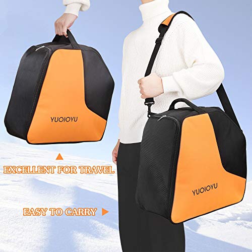 YUOIOYU Ski Boot Bag - Waterproof Snowboard Boots Bag, Perfect Gear Travel Shoulder Bag with Waterproof Exterior & Bottom Suitable for Men/Women/Youth - Thumbnail 7