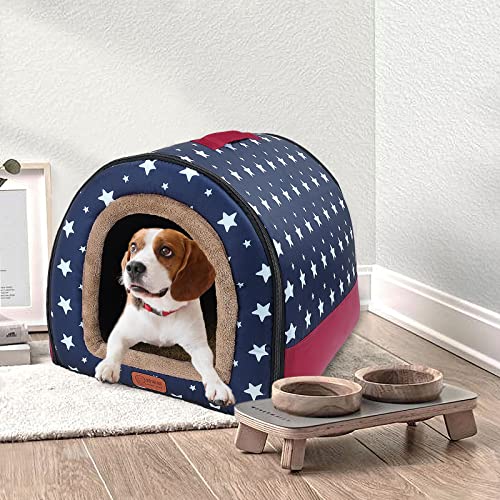 Arquiel Dog House, 2 In 1 Dog Bed With Double-Sided Mat, Removable Washable Pet Cave, For Small Dog Puppy Doghouse Cat Bed Shelter #TOP6