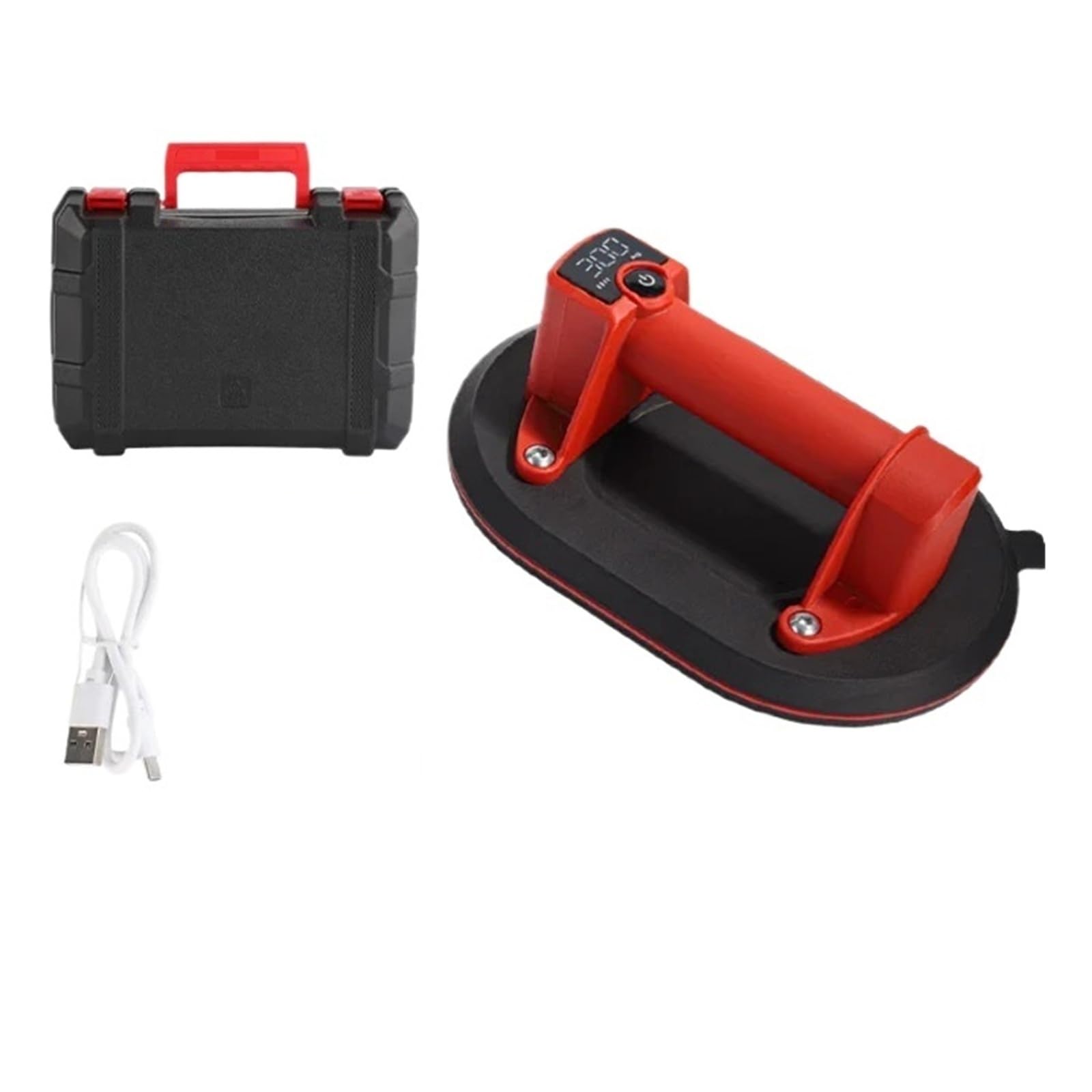 Leprem One Color 300Kg Load Capacity Electric Digital Display Suction Cup 4000Mah Lithium Battery Strong Suction Cup