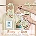 XUANYILAN Baby Closet Dividers,8 PCS Adorable Wooden Double-Sided Toddler Clothes Organizer,Boy & Girl Nursery Size Dividers,24 Months for Nursery Beautiful Decor