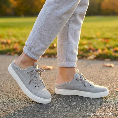 Image of STQ Women's Lace up Tennis Shoes Orthopedic Casual Sneakers | Arch Support | Plantar Fasciitis | Business, Travel, Work, Daily Wear | Lightweight