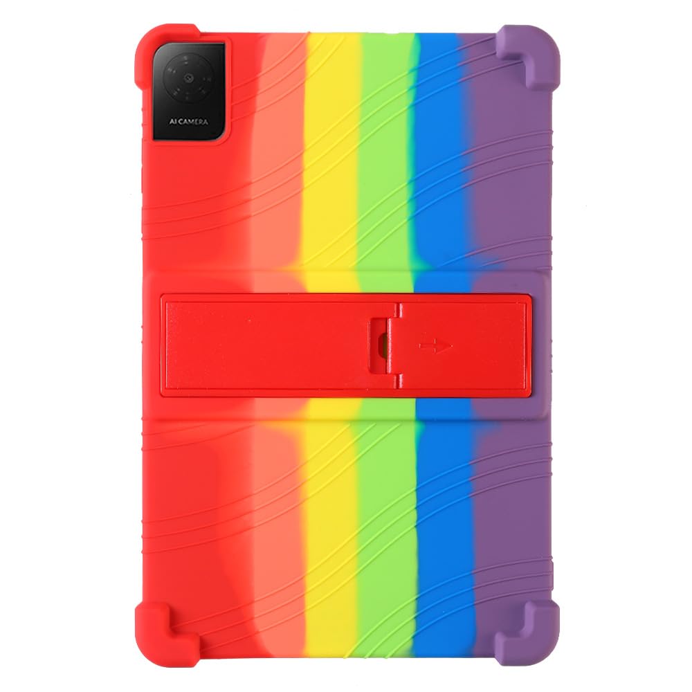 YKWXSC Custodia Per TCL Tab 10L Gen 4 Da 10,1 Pollici – Silicone Antiurto Con Supporto Integrato, Cover Protettiva Comoda E Leggera, Nero
