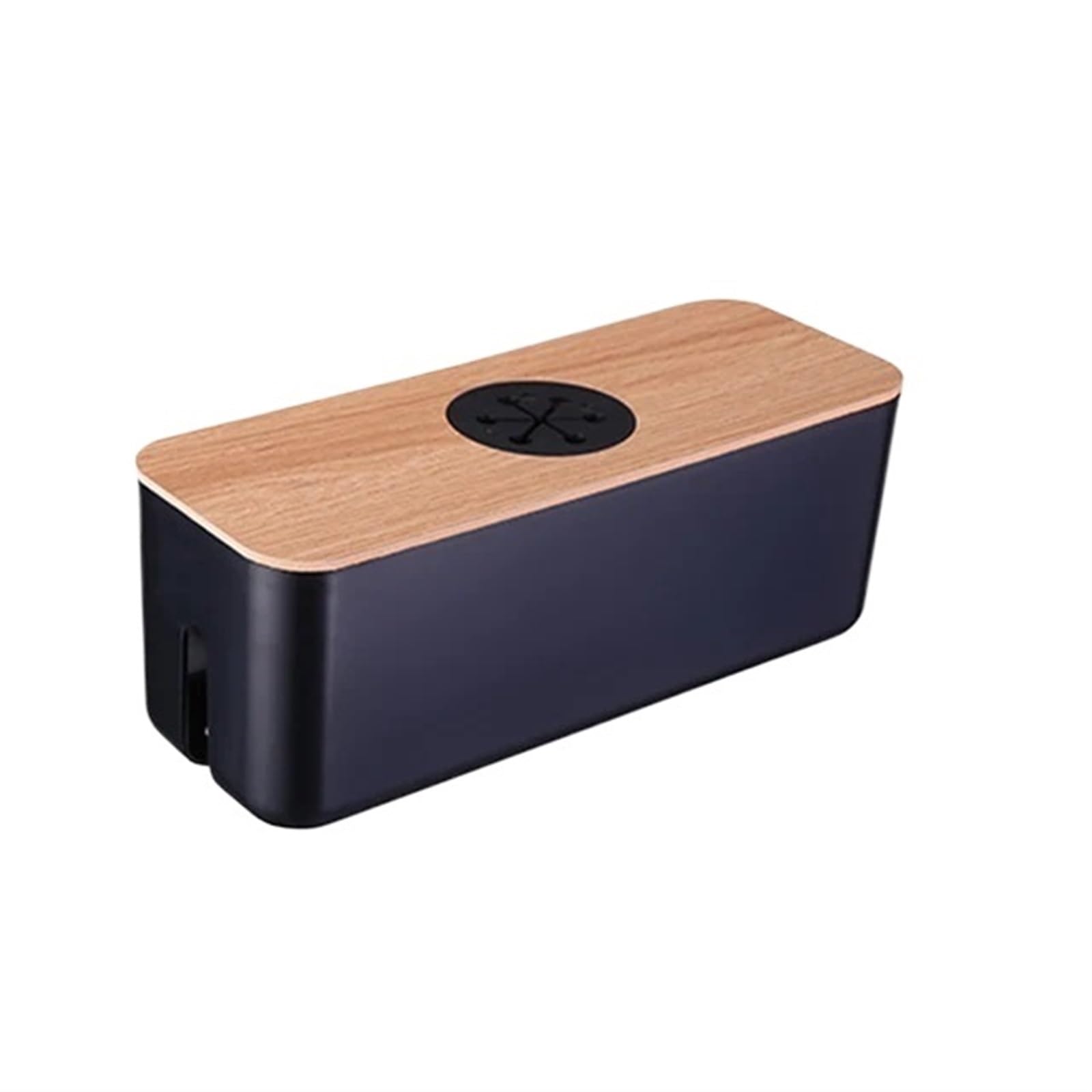 Boîte de rangement câbles, boîtier multiprise, organisateur prises chargeur anti-poussière, bac lignes réseau, outil gestion des Boîte cache-câble(Black XL)
