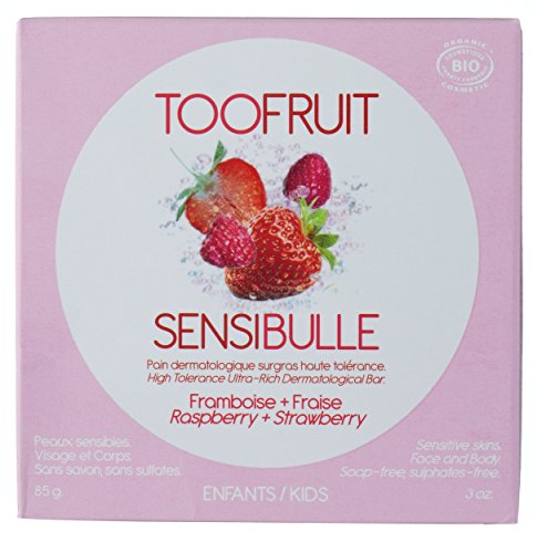 Pain dermatologique surgras Fraise et Framboise 85G Sensibulle Toofruit