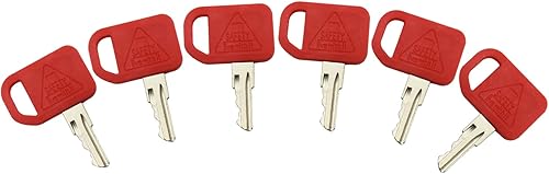 Miniatura 3 de AT195302 6PCS Llaves de encendido AR51481 Reemplazo para Jo-hn Deere Equipo Pesado Cargador Retroexcavadora Tractores 1200 210C 310A 310C 410B 550B