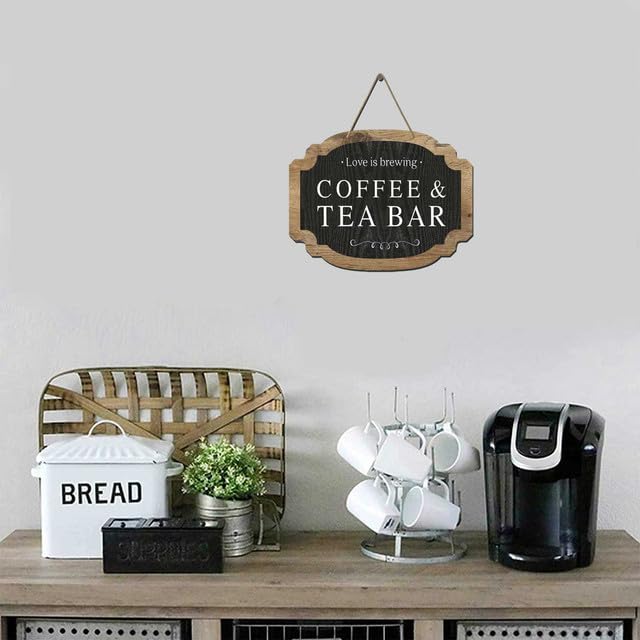 Ma prima il caffè, cartello in legno con cornice, decorazione per bar e