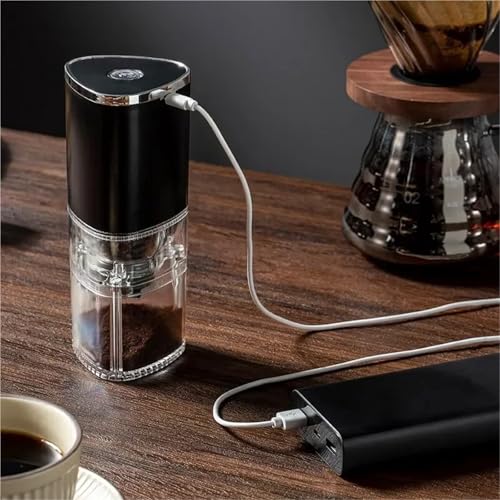 Moulin à café électrique portable mini format noir pour cuisine - 5