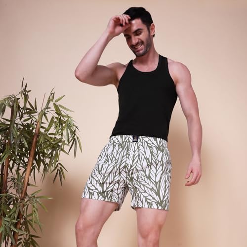 Image of Urban Scottish Ultra-Comfortable Men's Boxer Pants - 100% Cotton Material with A Stylish Print - Soft and Stretchy Elastic Waist Band - Dynamic Movement and Hardwearing Stitching - Breathable with A Gentle Snug Fit