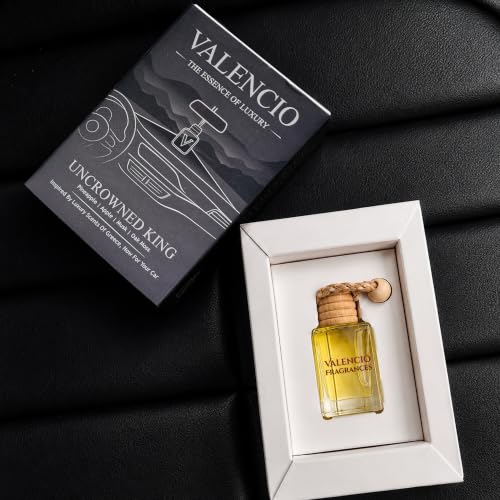 Image of Valencio Luxury Car Perfume Uncrowned King - Musk & Oak Moss Hanging Diffuser | Luxury Body Perfume Inspired Fragrance | Natural Essential Oils | Up to 45 Days