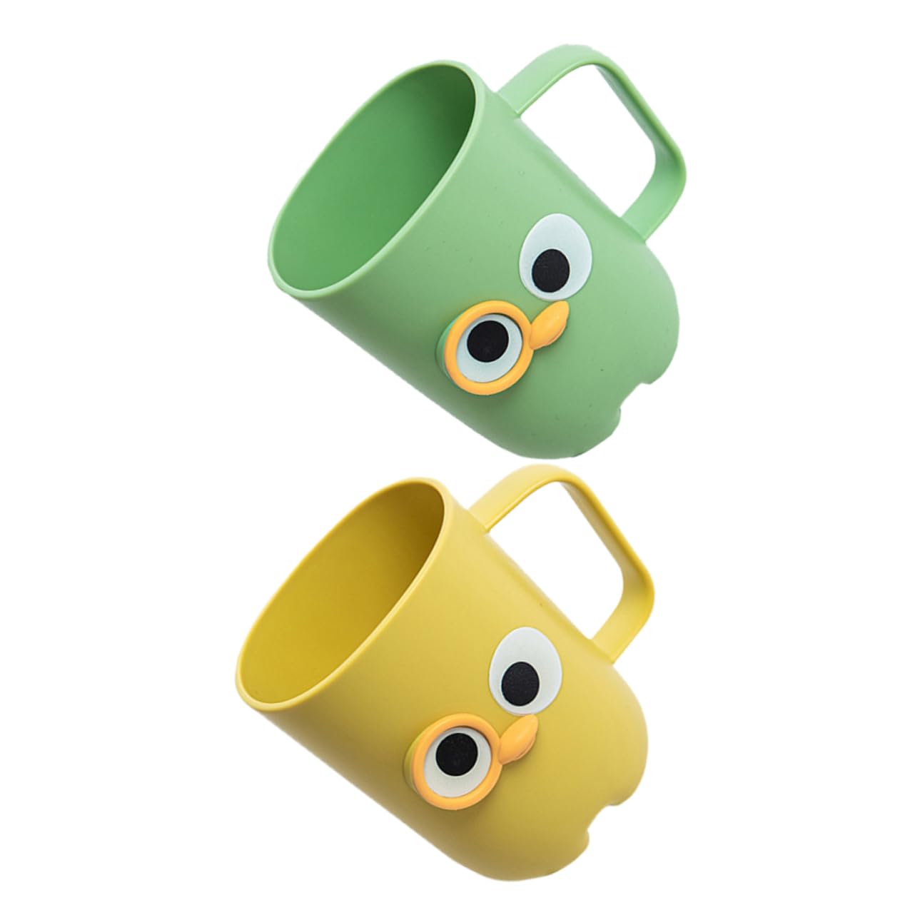 5 Set Coppa di Spazzolino da Cartone Animato Divertente Porta di Spazzolino da Denti Dente Ragazzo Coppette Multiuso Tazza per Spazzolare I Denti del Bagno Riutilizzabile 2 Pezzi*5