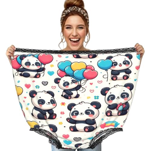 Fini l'inconfort : culotte panda grande taille coton doux