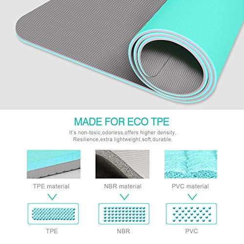 image for FBSPORT Yoga Mat- Eco Friendly Non Slip Fitness Exercise Mat with Carr