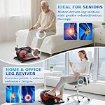 Under Desk Elliptical Machine, Electric Under-Desk Elliptical for Seniors - Mini Elliptical Exercise Equipment for Home with 12-Speed Touch Screen, Remote Control & Reversible Motion - Image 3