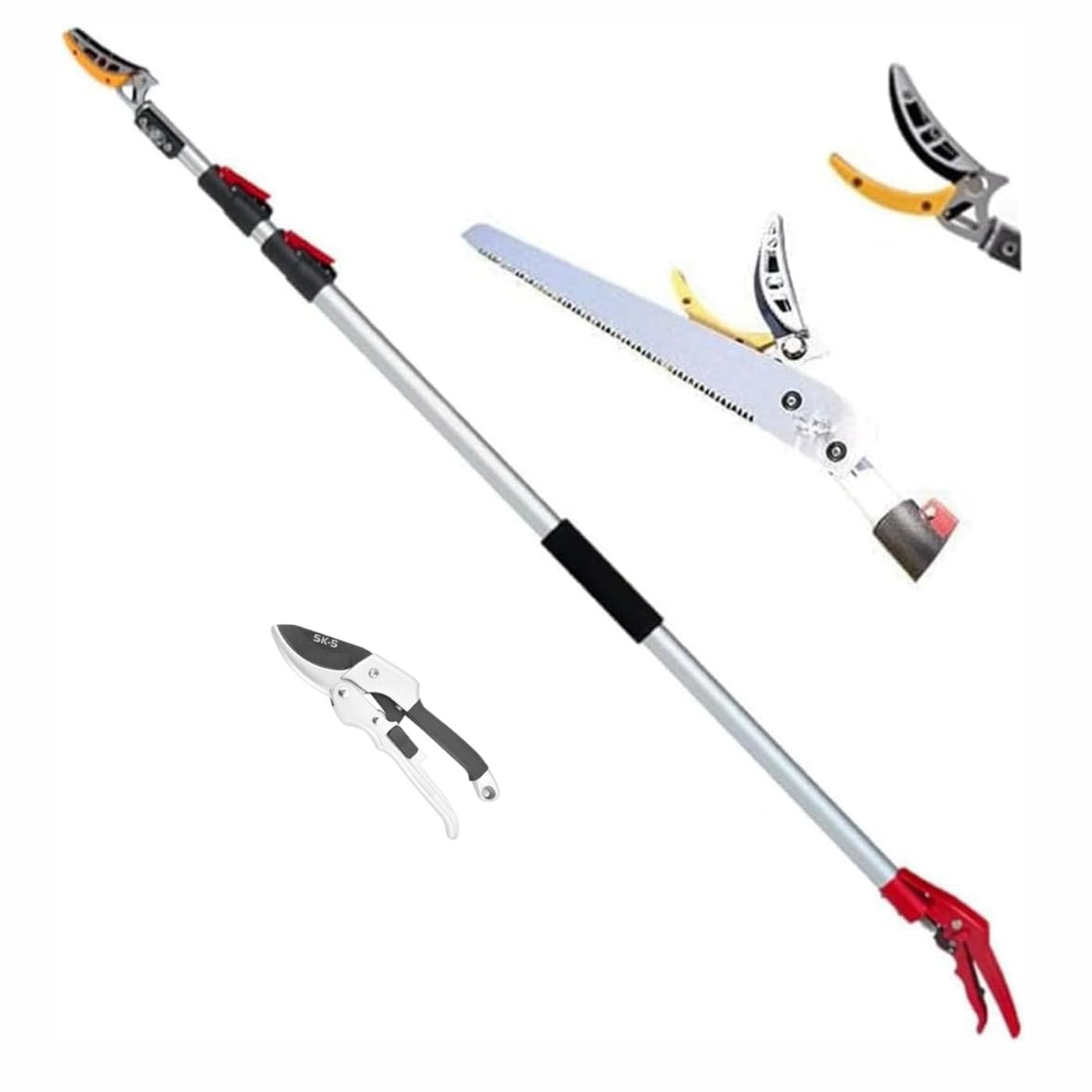 Amazon | JOOHY 高枝切りバサミ 伸縮式 高枝切り鋏 剪定鋏 ノコギリ