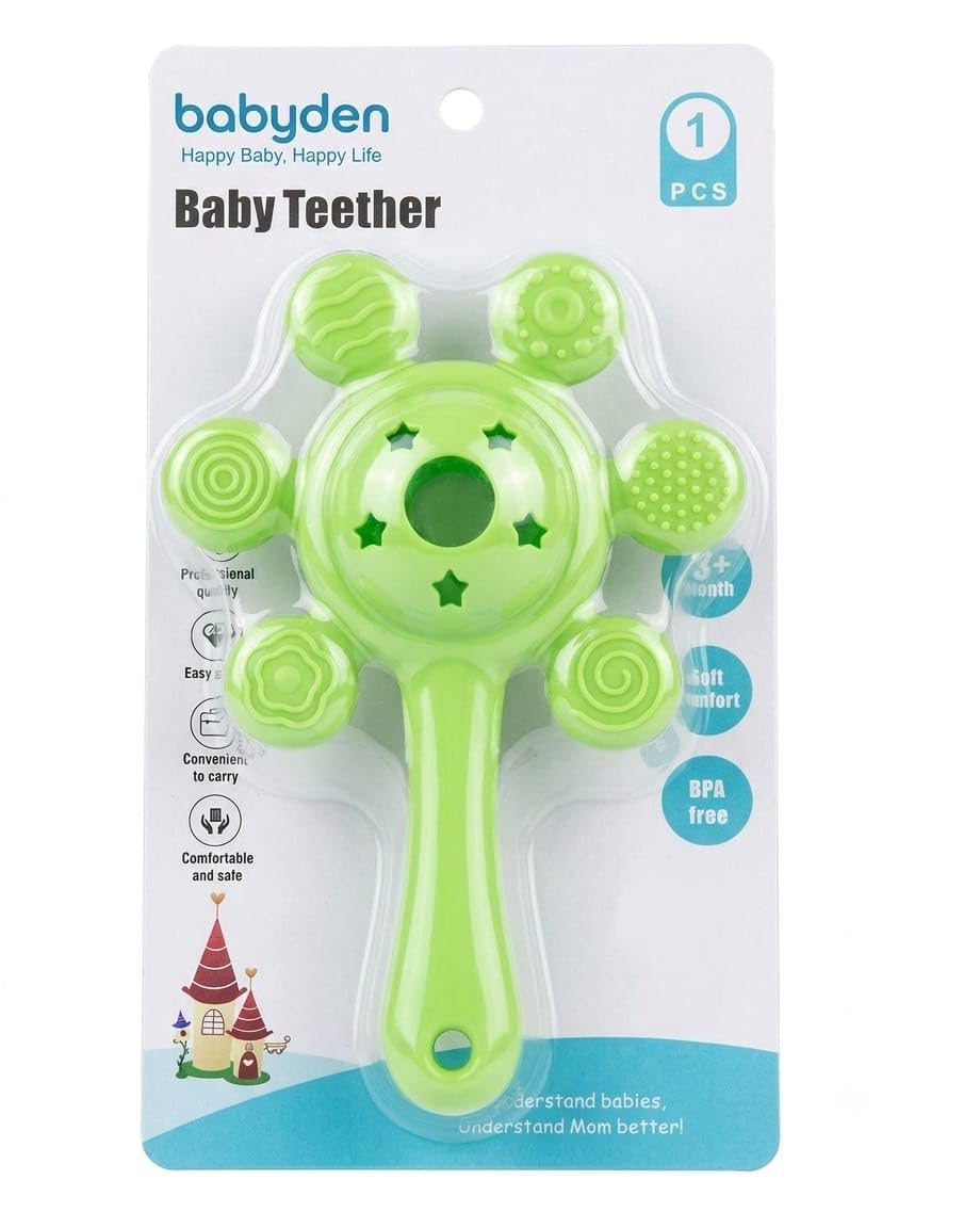 Baby TEETHER WITHRATTEL Sound BPA Free Soft Comfort | TEETHER-image-46