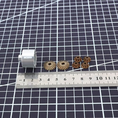 Caja de diff trasera de aluminio y engranajes de acero para reparar transmisión de Losi Baja Rey 5