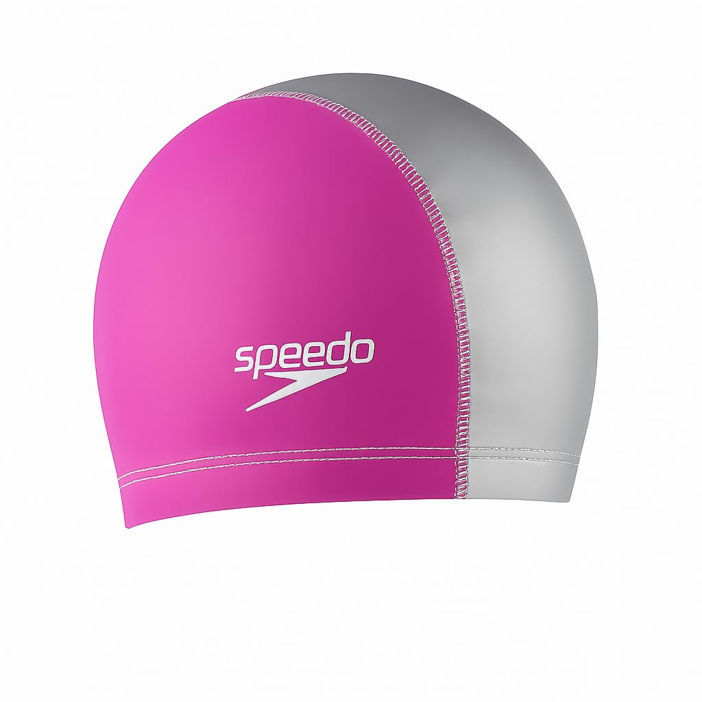 Speedo Unisex-Adult Swim Cap Stretch Fit, Pink, Small/Medium