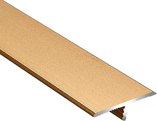 T-Mold Transition Strip - Floor to Laminate Vinyl Plank Edge Trim for Smooth Tile to Wood Gap Coverage - Durable and Easy to Install Transition Solution - 270cm