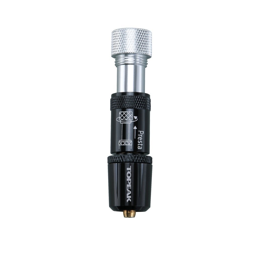 TOPEAK Unisex – zestaw akcesoriów do pomp dla dorosłych, czarno-srebrny, 0 cm