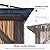 PURPLE LEAF 13' X 15' Outdoor Hardtop Gazebo Patio Wide Aluminum Frame Metal Double Roof with Heavy Duty Netting and Curtains for Permanent Hard Top Pavilion Screen with Lights, Khaki