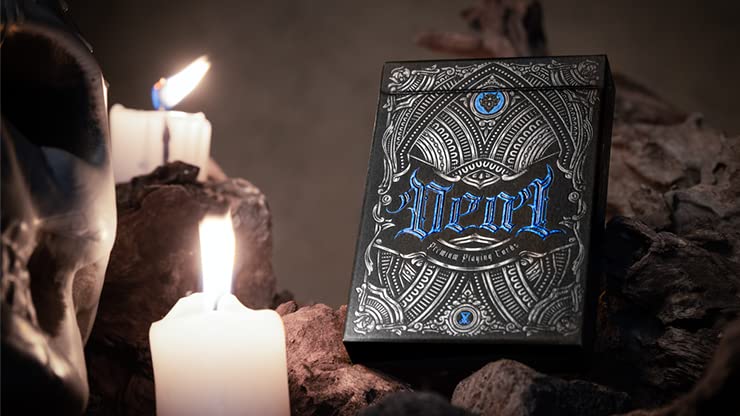 Deal with The Devil (Cobalt Blue) UV Playing Cards by Darkside Playing Card Co