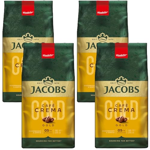 Jacobs Crema Café en Grano 1000 g (Pack de 4) miniatura 1
