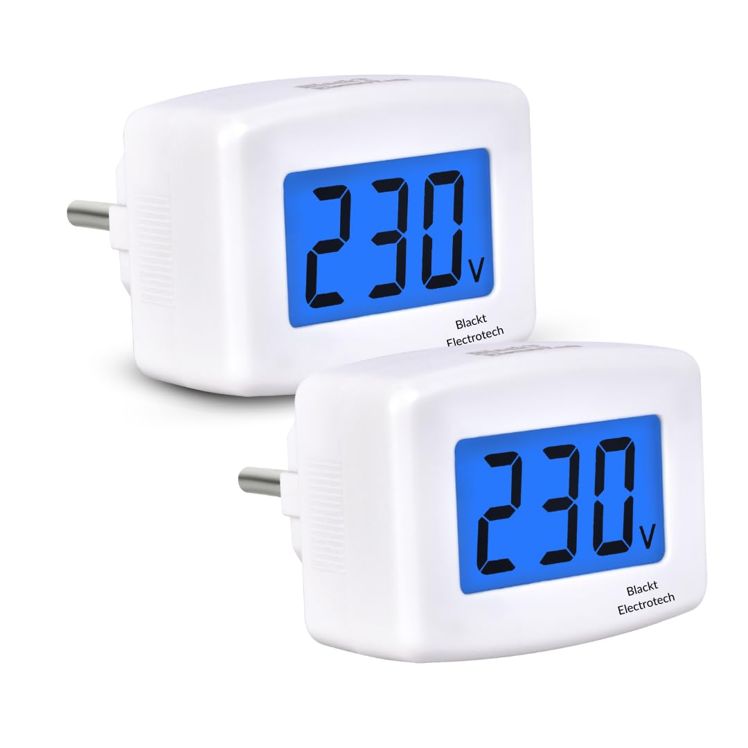 Blackt Electrotech (BT71PLB) 230V Voltage Meter, Digital LCD Voltmeter, Easy Read Voltage Monitor for Household Plug (AC 80-300V) (2) (B0DB63WP8T) Amazon Price History, Amazon Price Tracker