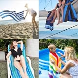 Jokisa Duży ręcznik plażowy z mikrofibry, 90 x 180 cm, kompaktowy, odporny na piasek, lekki i szybkoschnący, ręcznik na siłownię na plażę, na siłownię, w podróż,