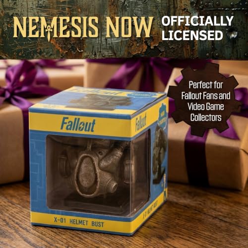 Casco Fallout X-01 miniatura coleccionable de resina Nemesis Now 6