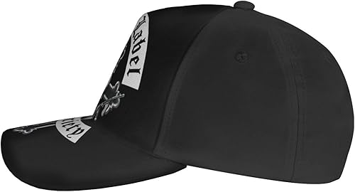 Miniatura 3 de Black Rock Label Music Society Band Logo Gorra de béisbol ajustable Sombrero casual al aire libre Sun Chapeau Unisex Negro, Negro -