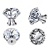 Pomos para armario, 10 piezas de cristal con forma de diamante, con tornillos, para armario, cocina, armario, armario, 10 unidades