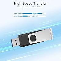 Vista 4 de Aiibe 32GB USB Flash Drive Thumb Drive USB 3.0 Memory Stick Flash Drive 32GB - Negro