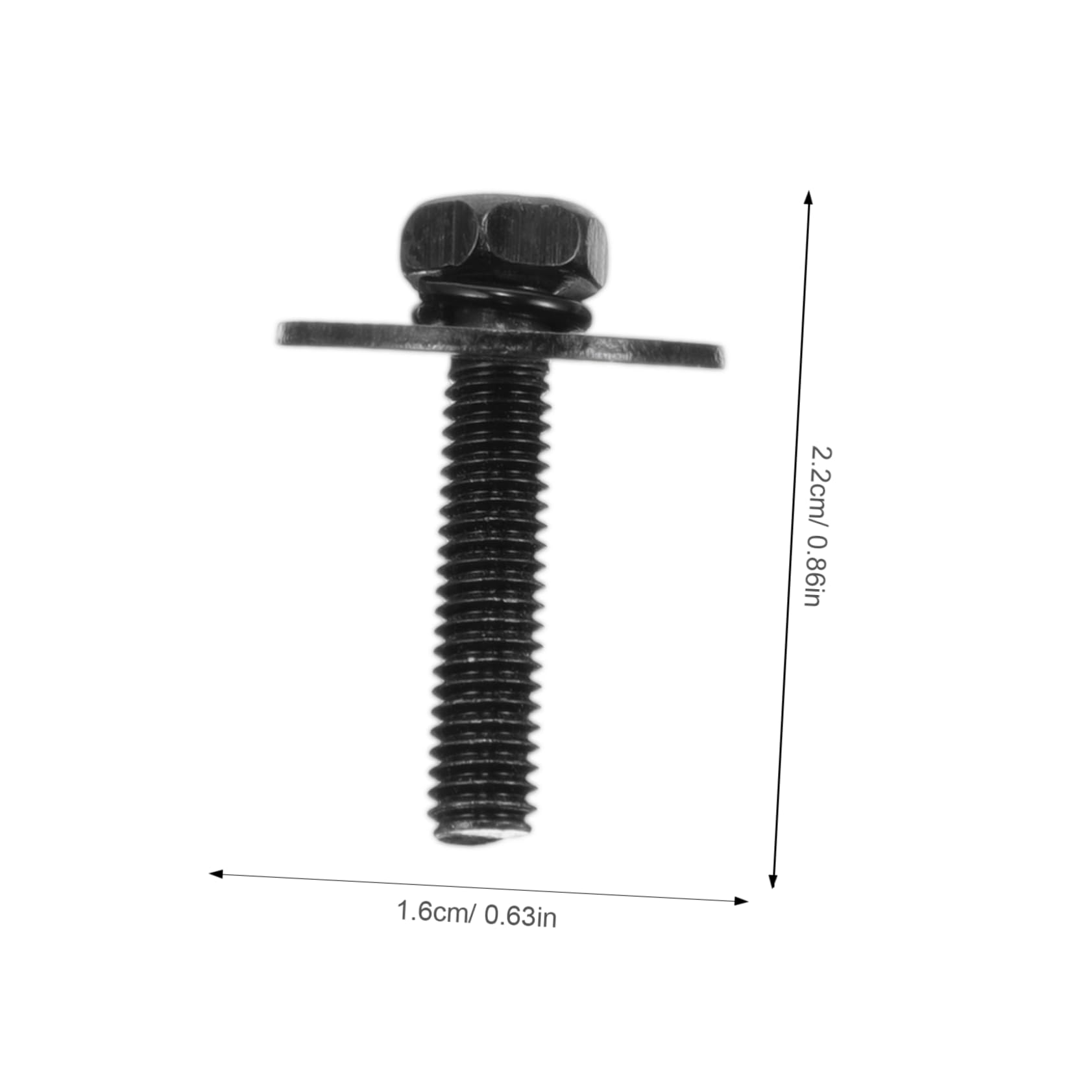 BESPORTBLE 100pcs Metal Drum Set Screws with Washers Drum Nuts Replacement for Snare Lugs Durable and Easy to Install Finish