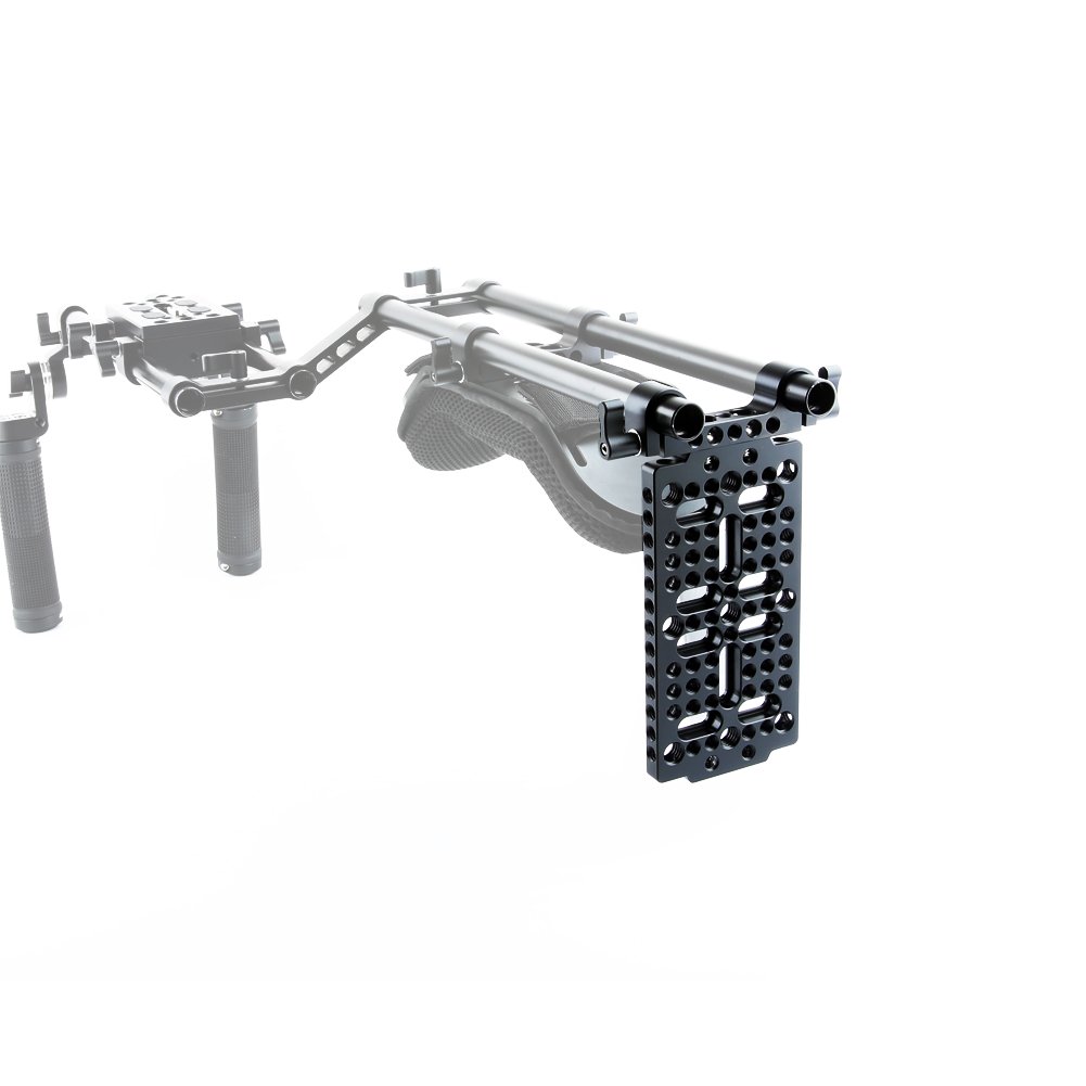 NICEYRIG Plaque de Base multifonctionnelle 15mm Double Bride Rail pour Appareil-Photo DSLR