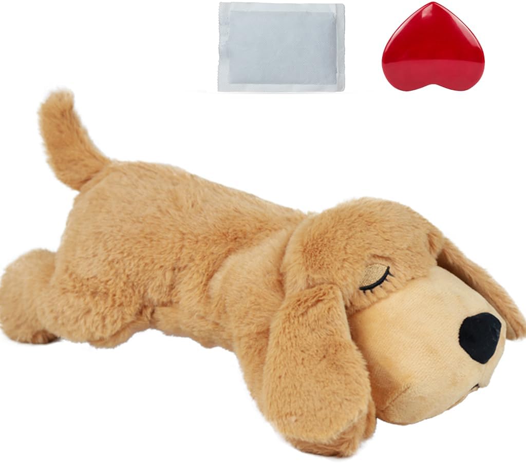 vocheer Puppy Heartbeat Toy, Dog Anxiety Relief Calming Aid Puppy