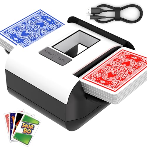 Automatic Card Shuffler 1-2 Decks with Auto & Manual Modes