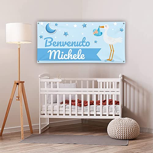 Babloo Banner in Poliestere Striscione Nascita
