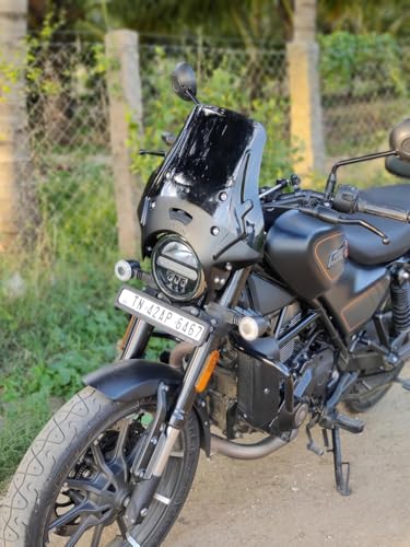 Image of Vagary Premium Touring Windshield for RE Himalayan 450 II Hness CB 350 II RE Meteor 350 II RE Meteor 650 II Bullet Classic 350 II Triumph Speed 400 II TVS Ronin II Hunter 350 II Guerrilla 450