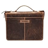 Material: Leder Greenburry Vintage Schreibmappe Leder 34 cm