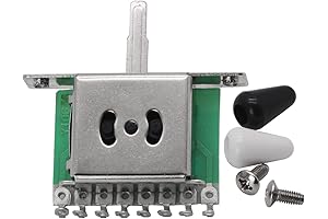 FLEOR Strat 5 Way Toggle Switch Guitar Pickup Selector Switch with 2...