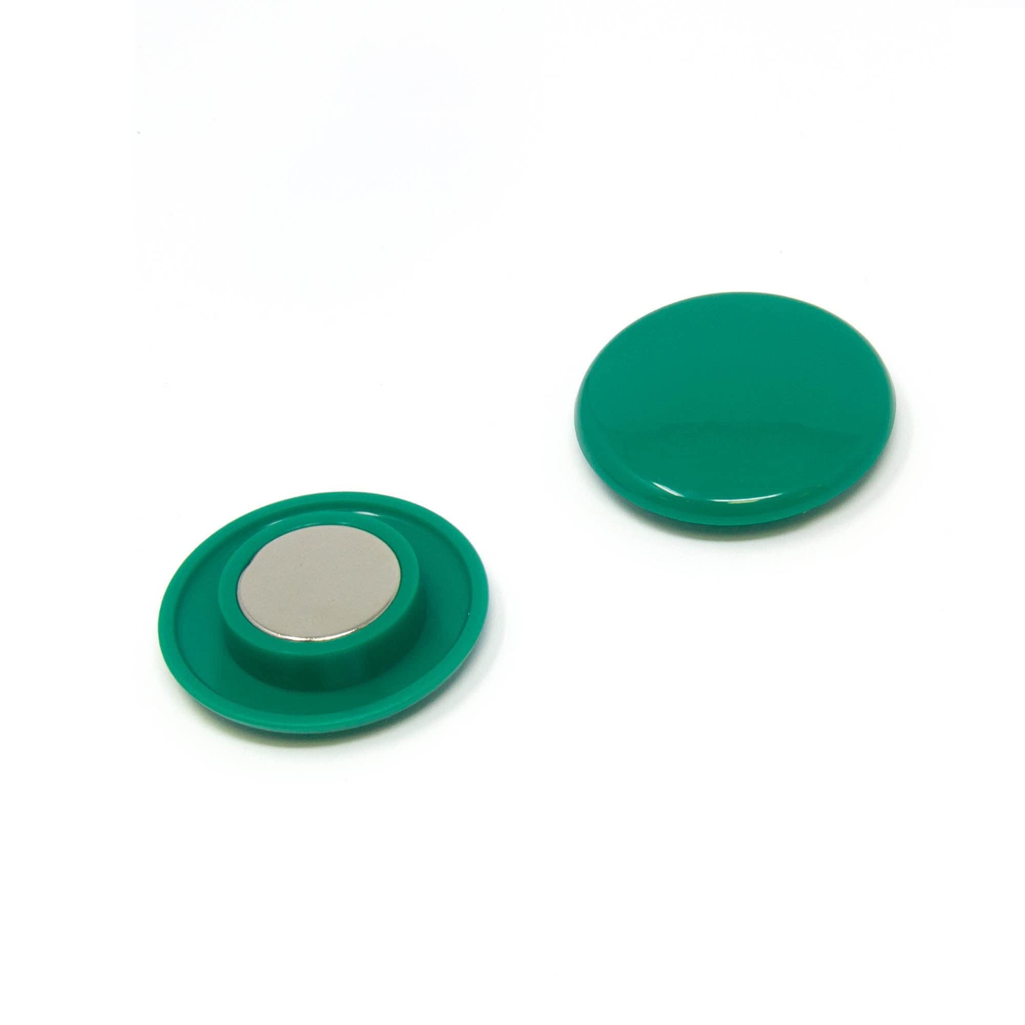 Magnete Dell'Ufficio Di Pianificazione Verde Ad Alta Potenza Per Frigorifero, Lavagna, Tabellone, Archiviazione - 40mm Dia x 11mm Di Altezza - Confezione Di 120