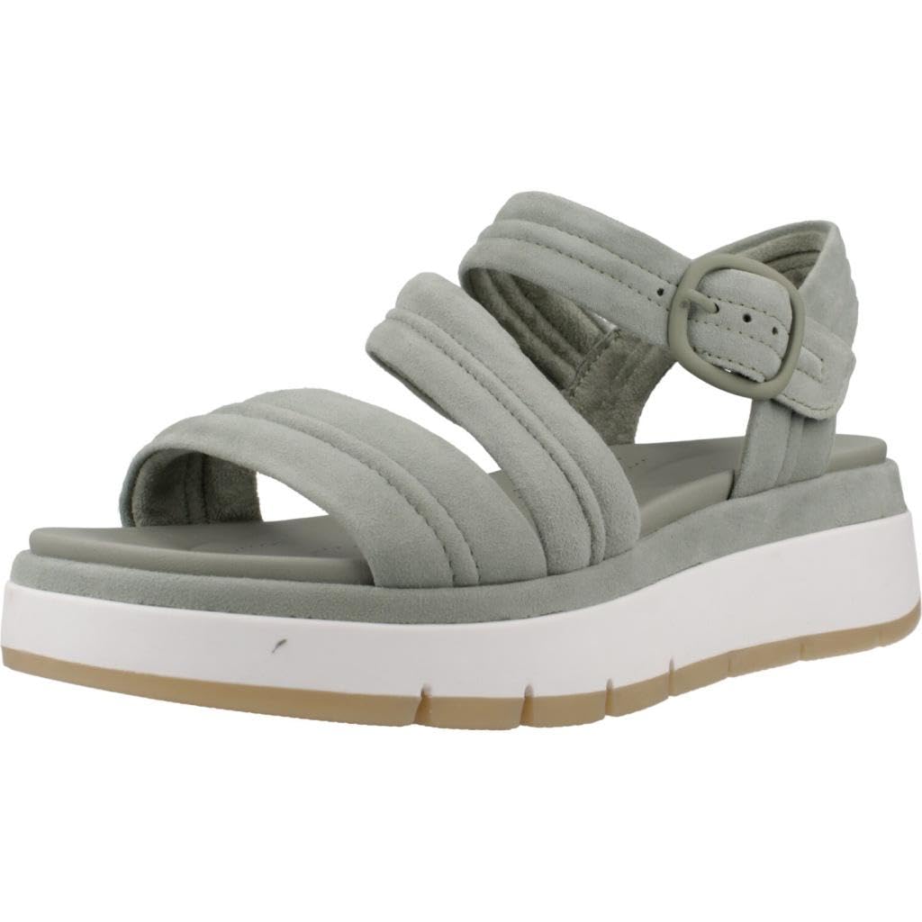 Clarks Tuscan Strap Womens Light Green Sde, 4.5