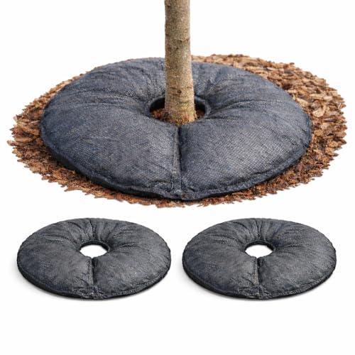 SteadySpring 24 Smart 30+Day Tree Watering Mat - AUTO Refills with RAIN and Slow Releases As Plant Needs - for Root Balls 11 - 15 Dia Slow Release Technology Prevents Over and Under Watering (2)