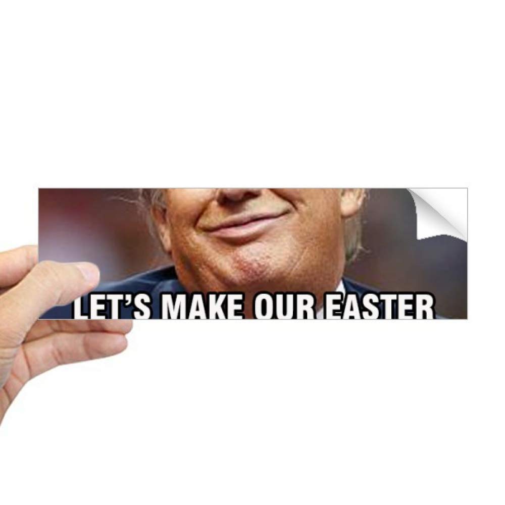 Sticker rectangulaire Trump pour fenêtre cadeau insolite et drôle