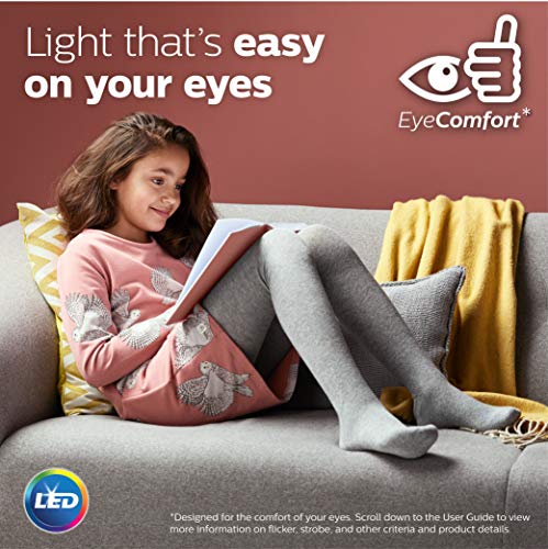 Philips LED Flicker-Free A19 Light Bulb, EyeComfort Technology, Dimmable Warm Glow Effect, 450 Lumen, 2700-2200K, 5W=40W, E26 Base, Title 20 Certified, 8-Pack by Philips LED - Image 5