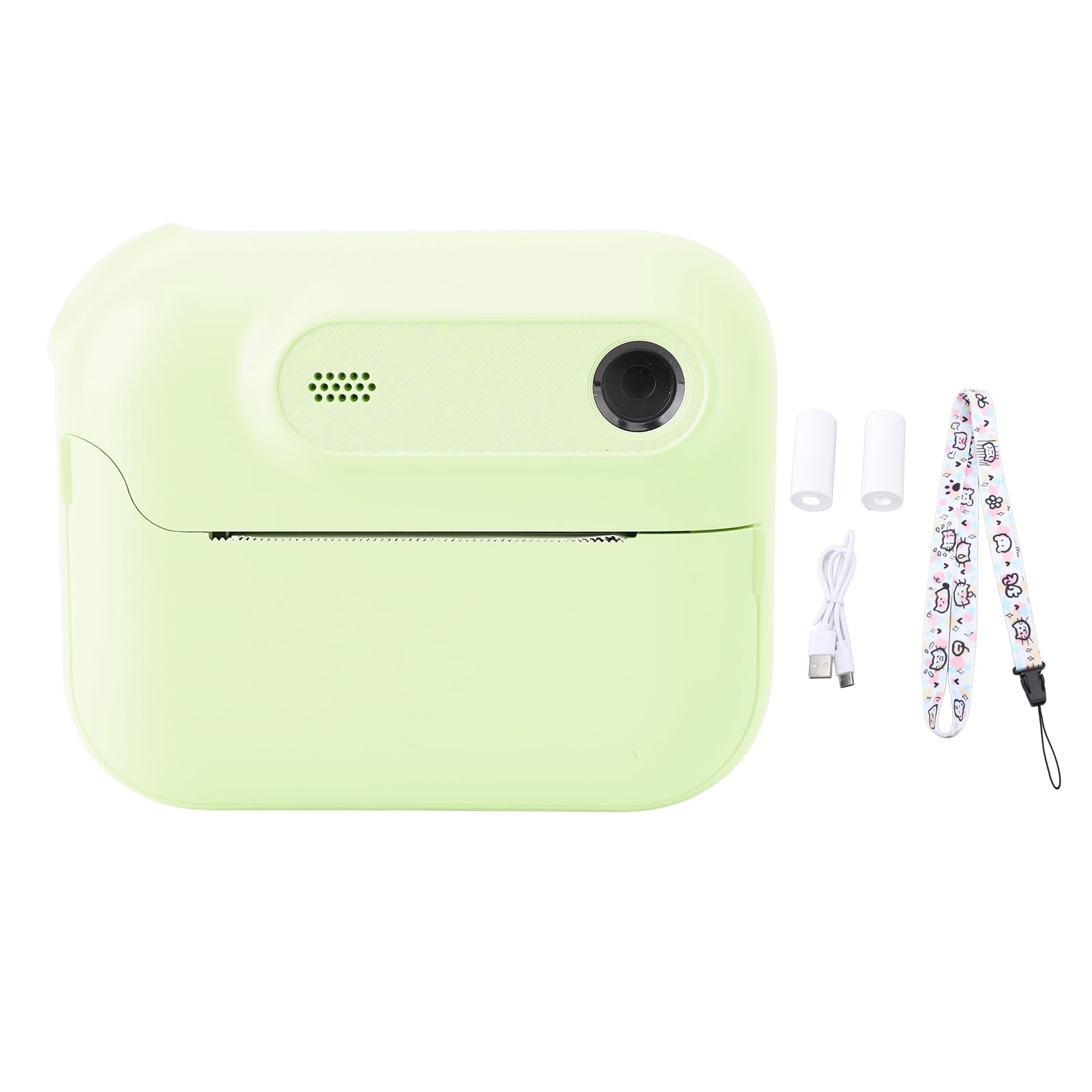 EBTOOLS Instant Print Digital Camera, 48MP Dual Lens Kids Camera with 1080P HD Video 6X Zoom MP3 Games and 20 Frames, for Girls Boys Christmas Birthday Gifts (Green)-picture-22