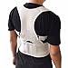 Thoracic Back Brace Posture Corrector- Magnetic Lumbar Back Support Belt-Back Pain Relief, Improve Thoracic Kyphosis, for Lower and Upper Back Pain Men & Women (White, Small)