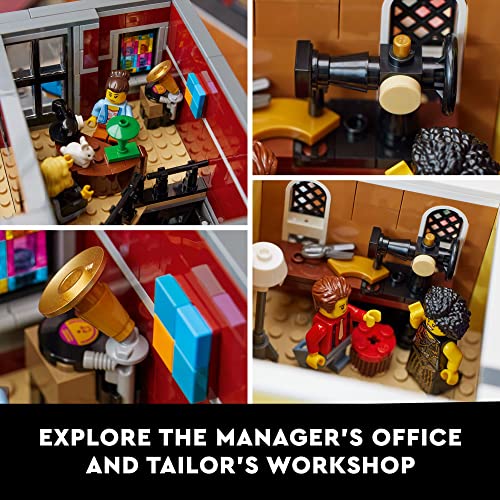 Icons Jazz Club 10312 Set da costruzione per adulti e adolescenti, un regalo da collezione per musicisti, amanti della musica e fan del jazz, include 5 stanze dettagliate all'interno del locale m - Lego - Immagine 3